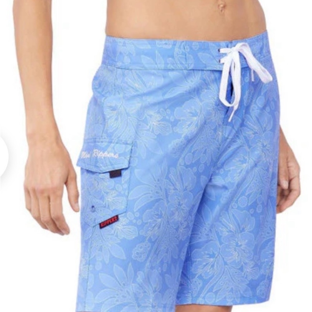 Maui Rippers Blue Floral Women’s Board Shorts 12